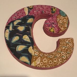 Anthropologie monogram embroidered C initial decor